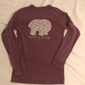 ivory ella long sleeve top